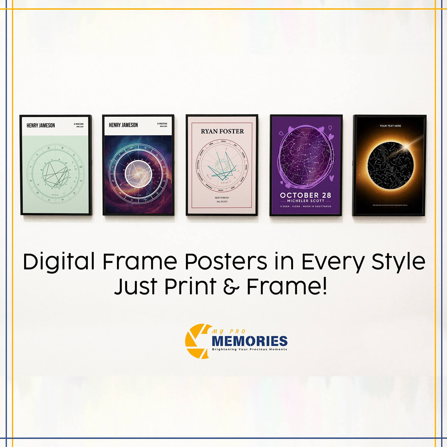 Custom Star Map Digital Print