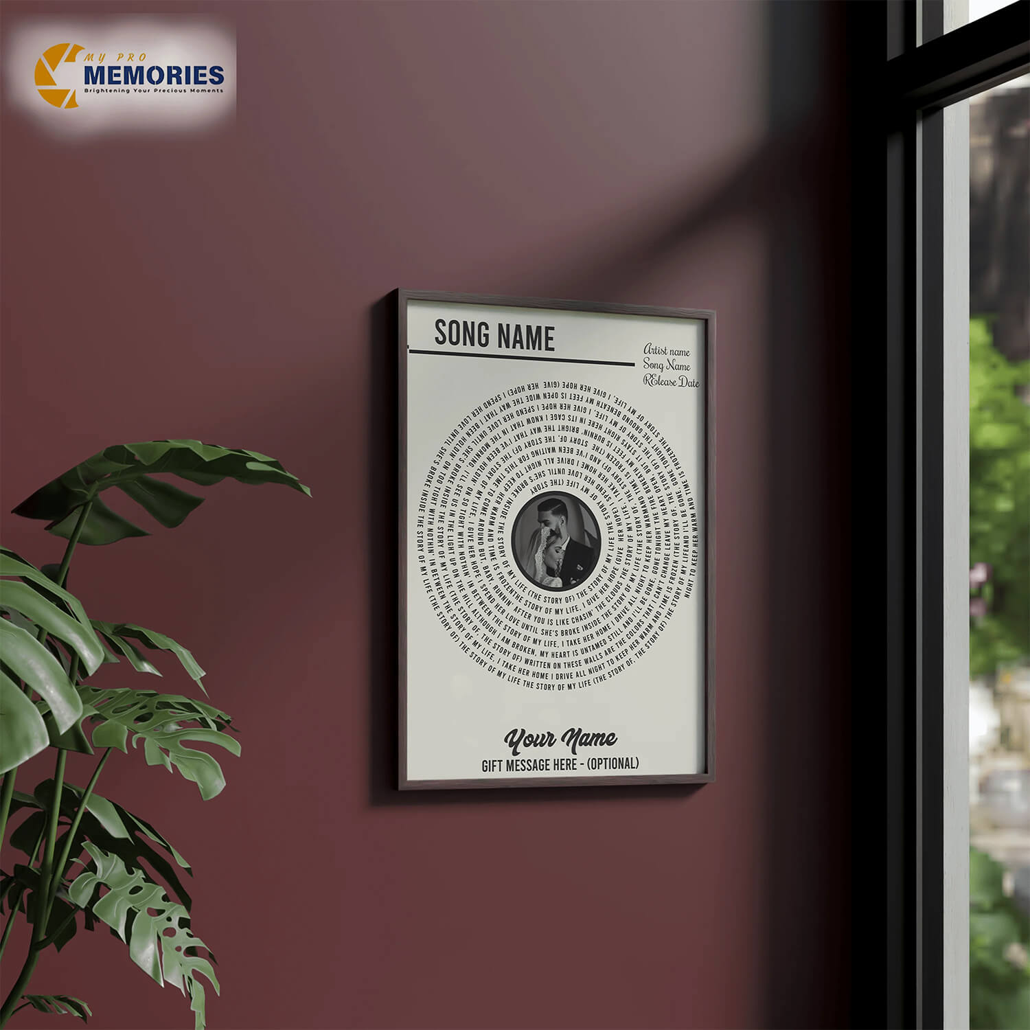 Spiral Lyrics Art Print