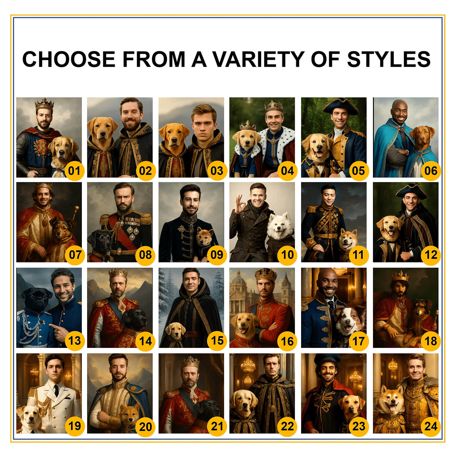 Custom Royal Pet Portrait