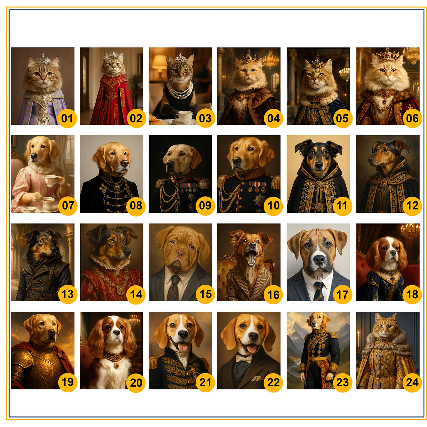 Custom Royal Pet Portrait