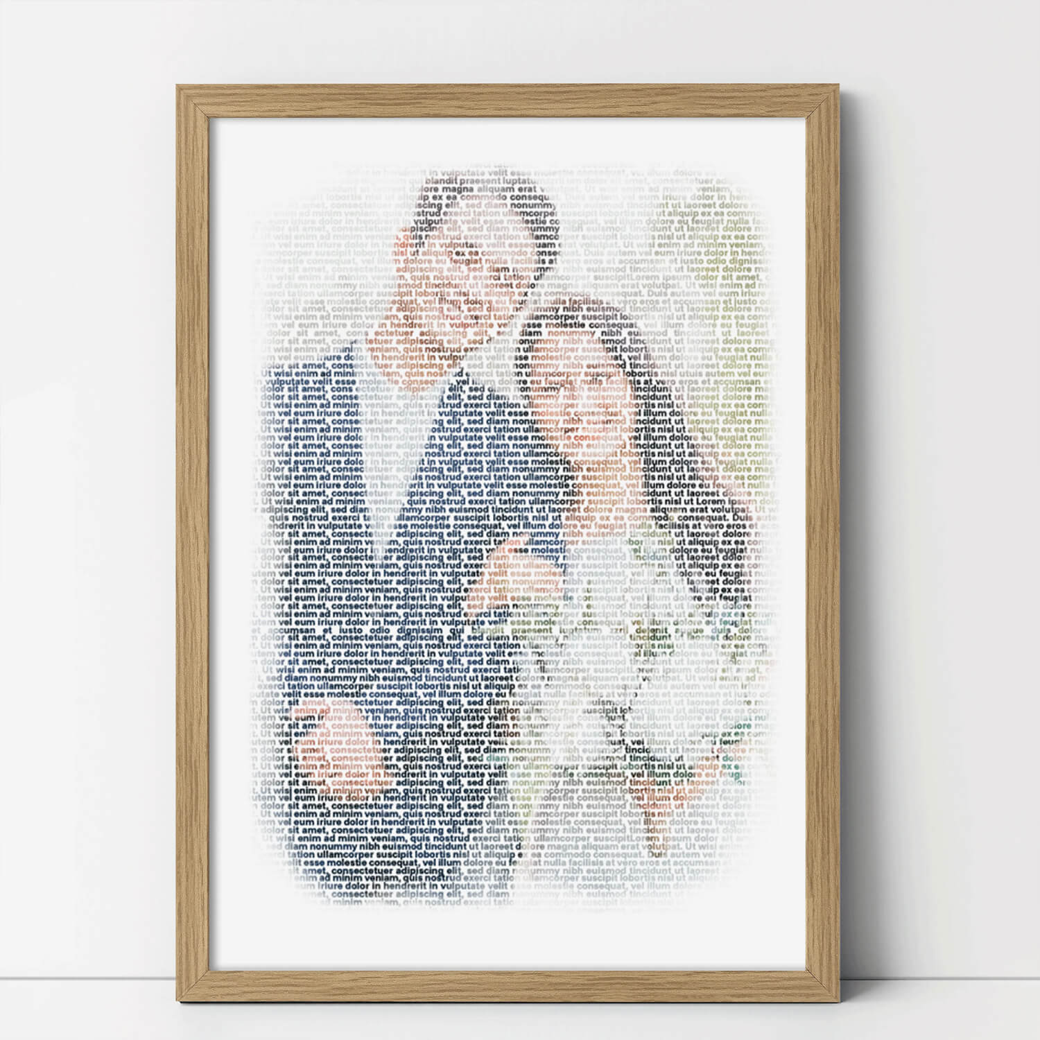 Romantic text Portrait 