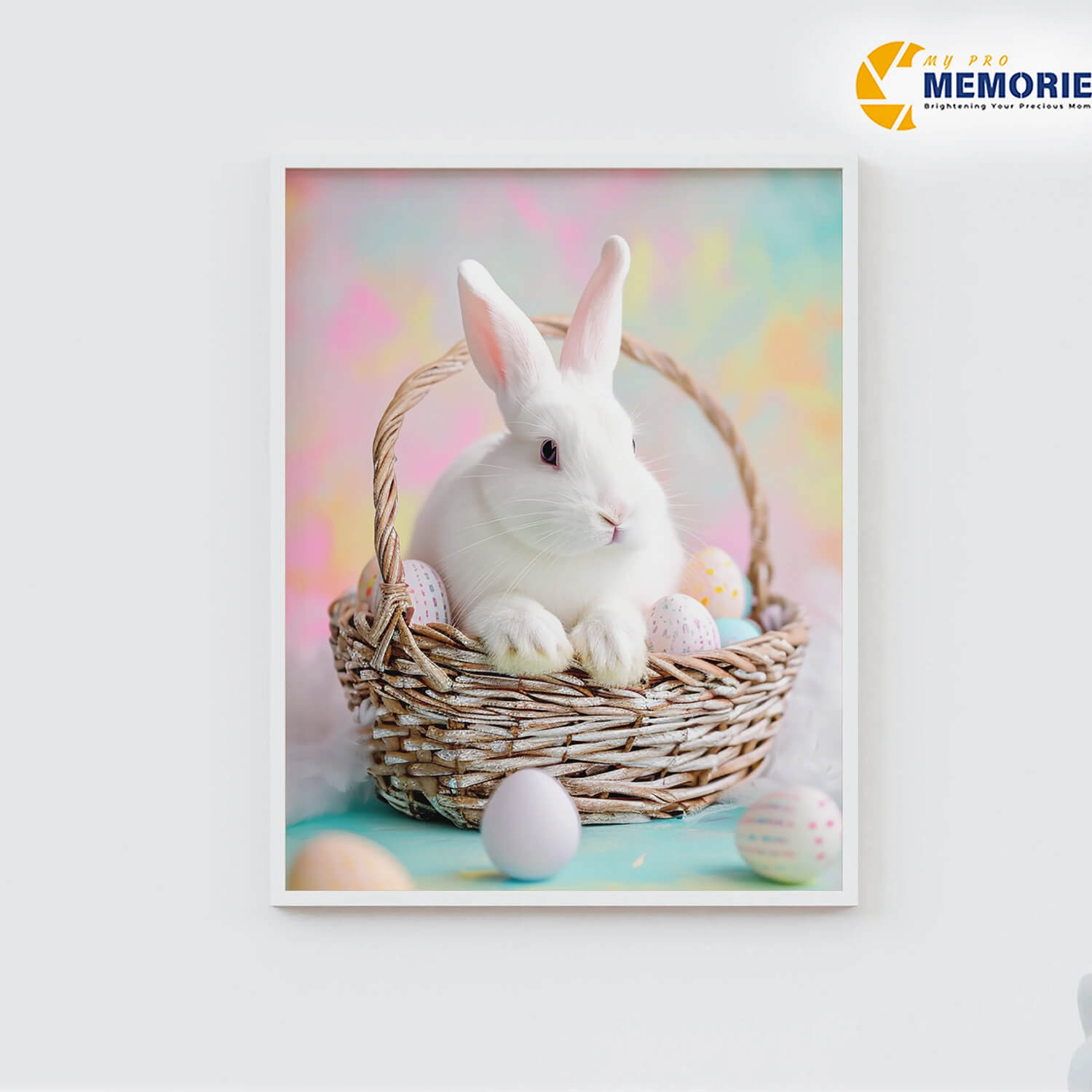 Cute Easter Bunny Wall Print