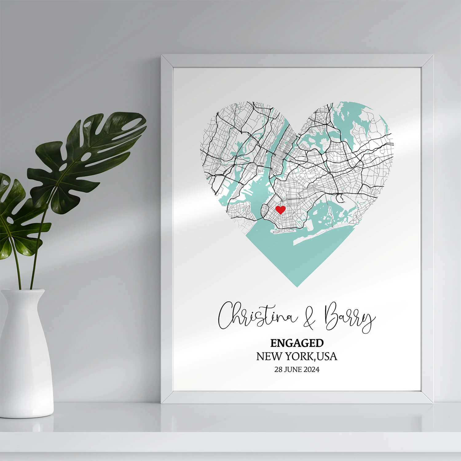 Personalized Heart Map portraits