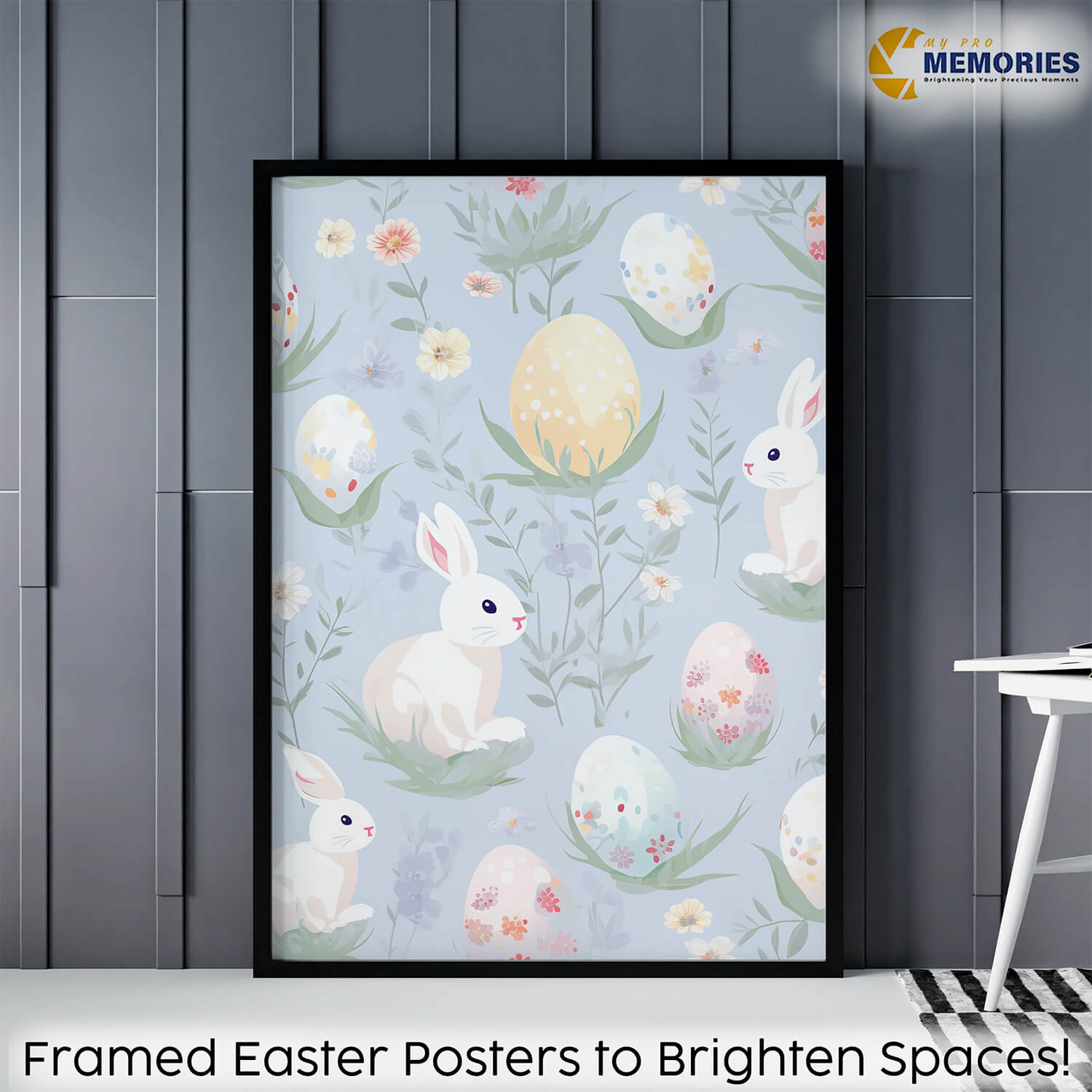 Easter Bunny and Egg Print