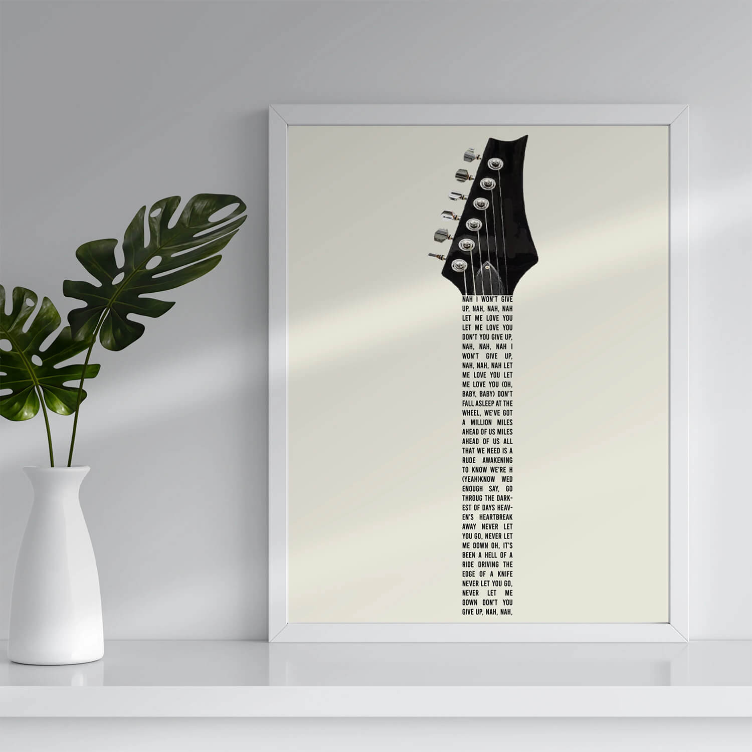 Guitar Lyric Poster