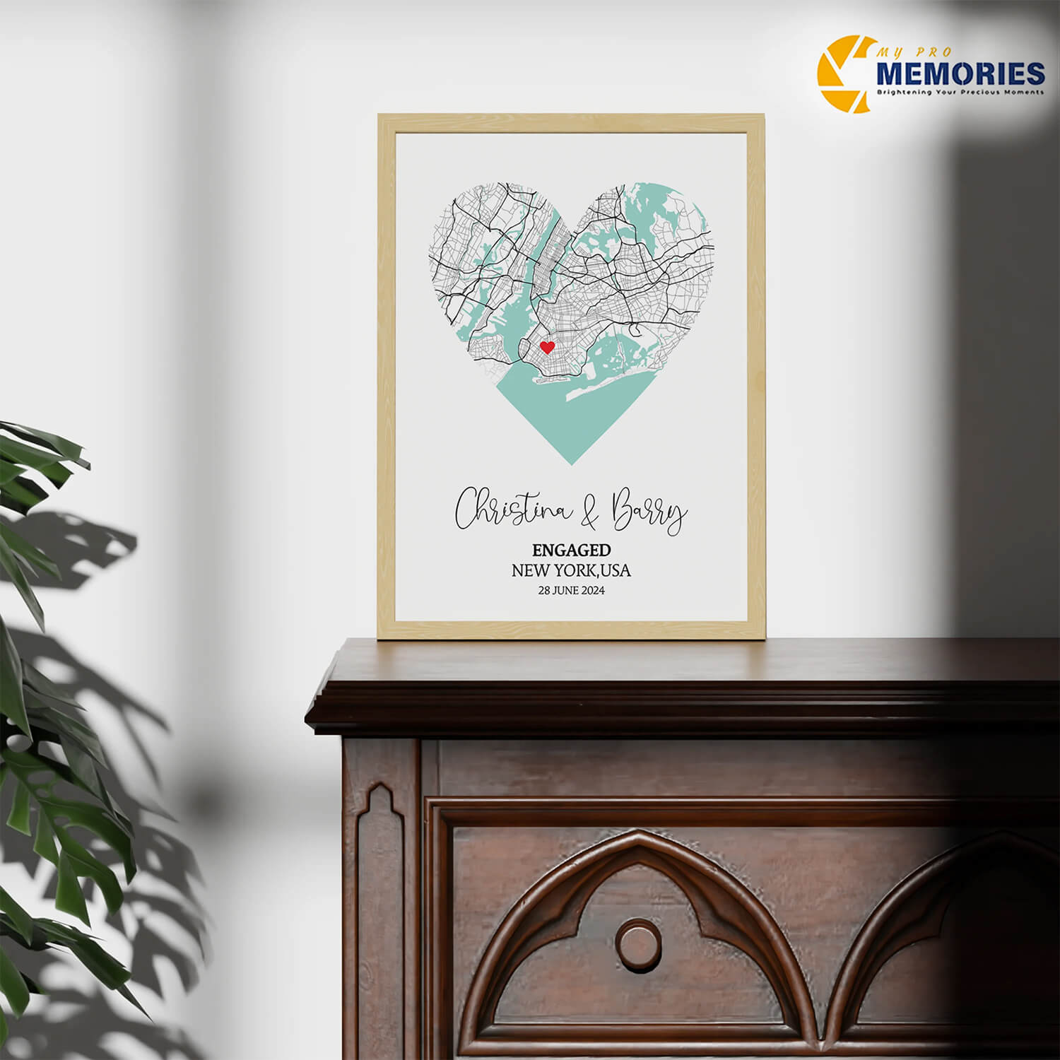 Personalized Heart Map portraits