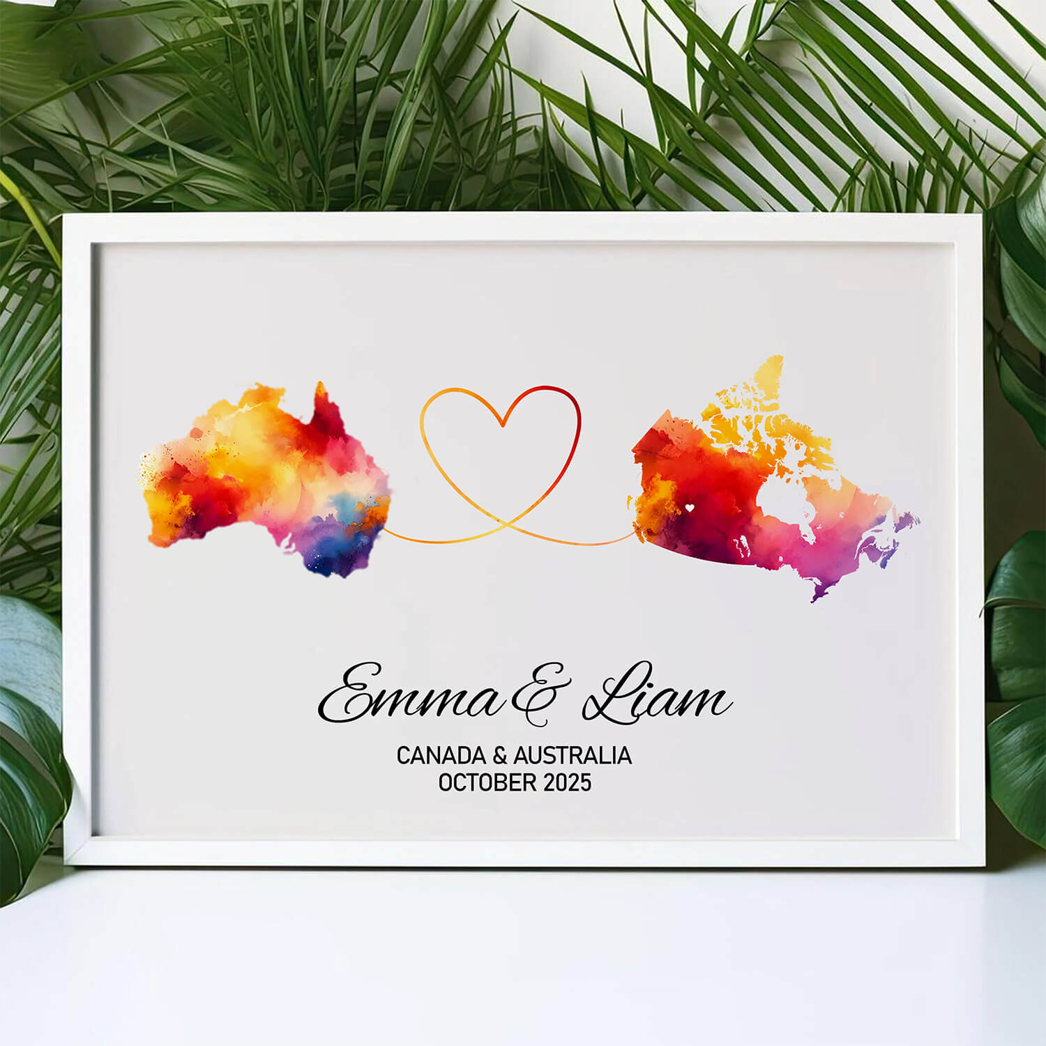 Long Distance Map Print