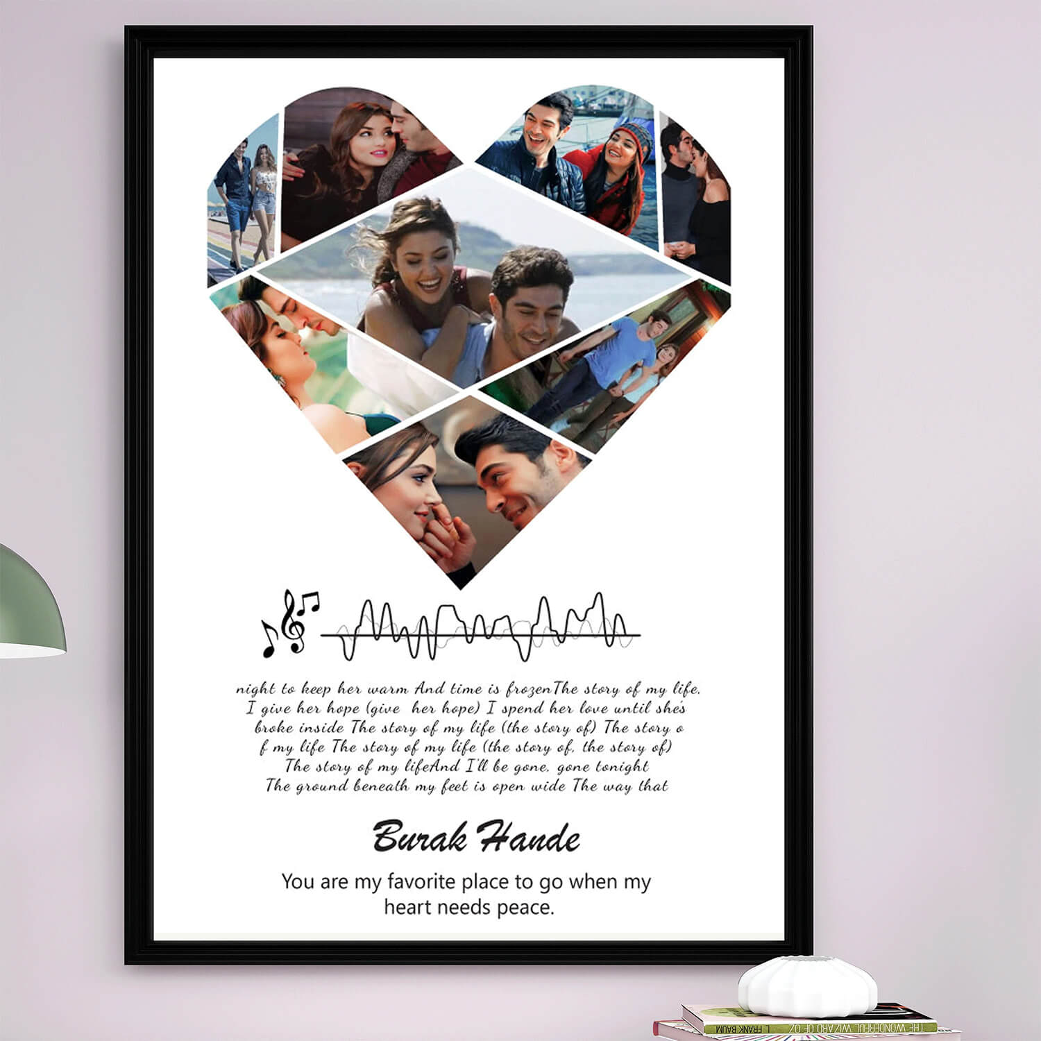 Heart-Shaped Wall Poster