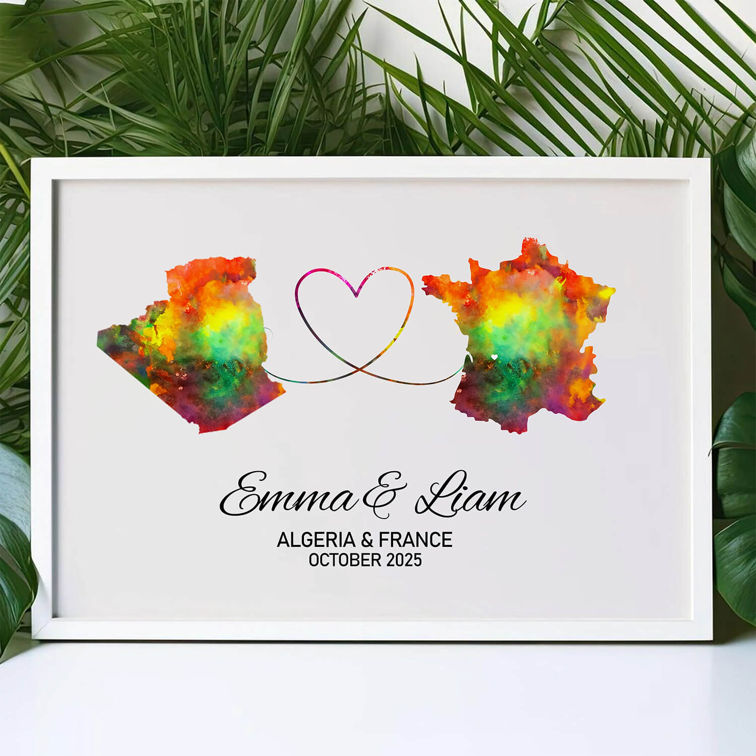 Long Distance Map Print