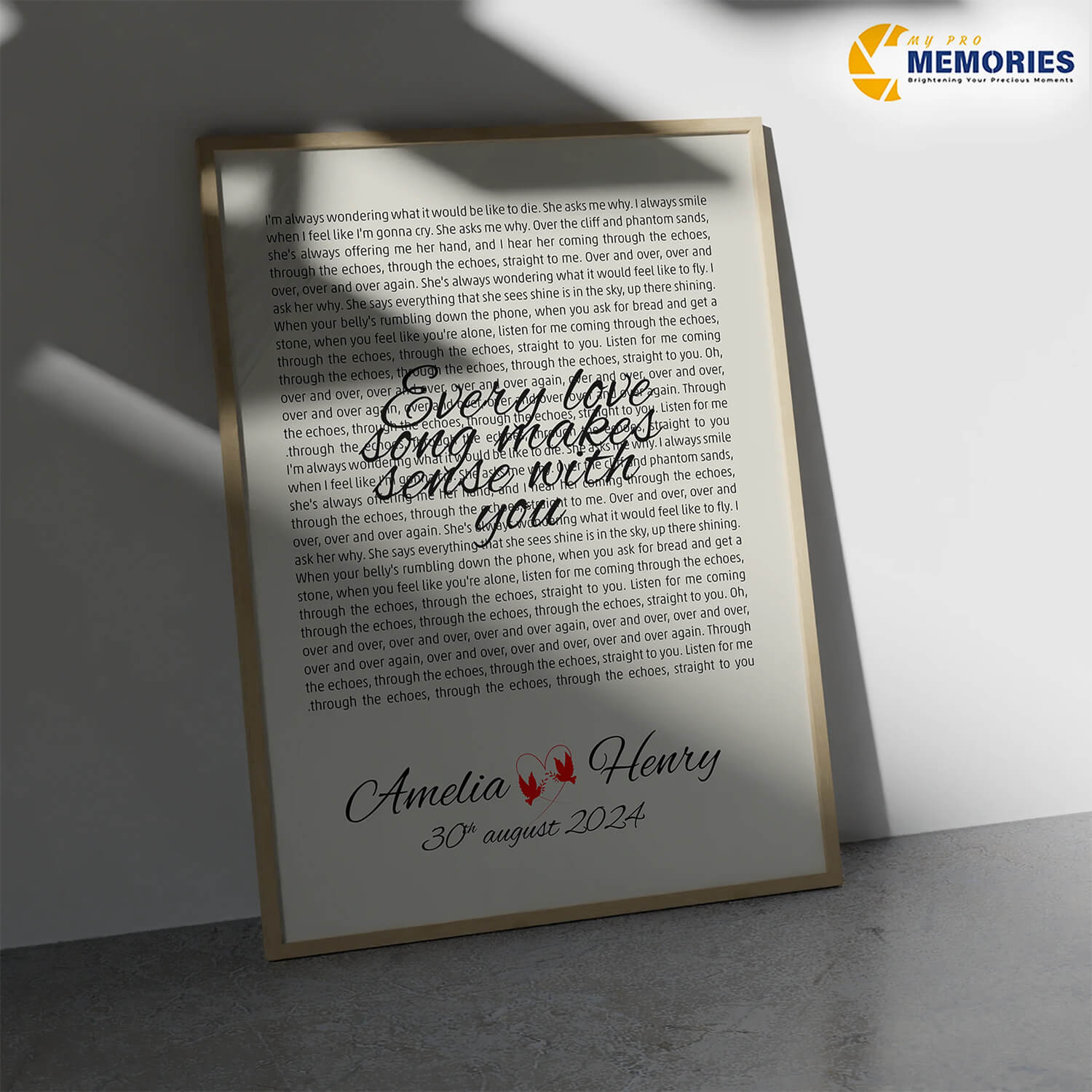 Romantic Word Art Poster