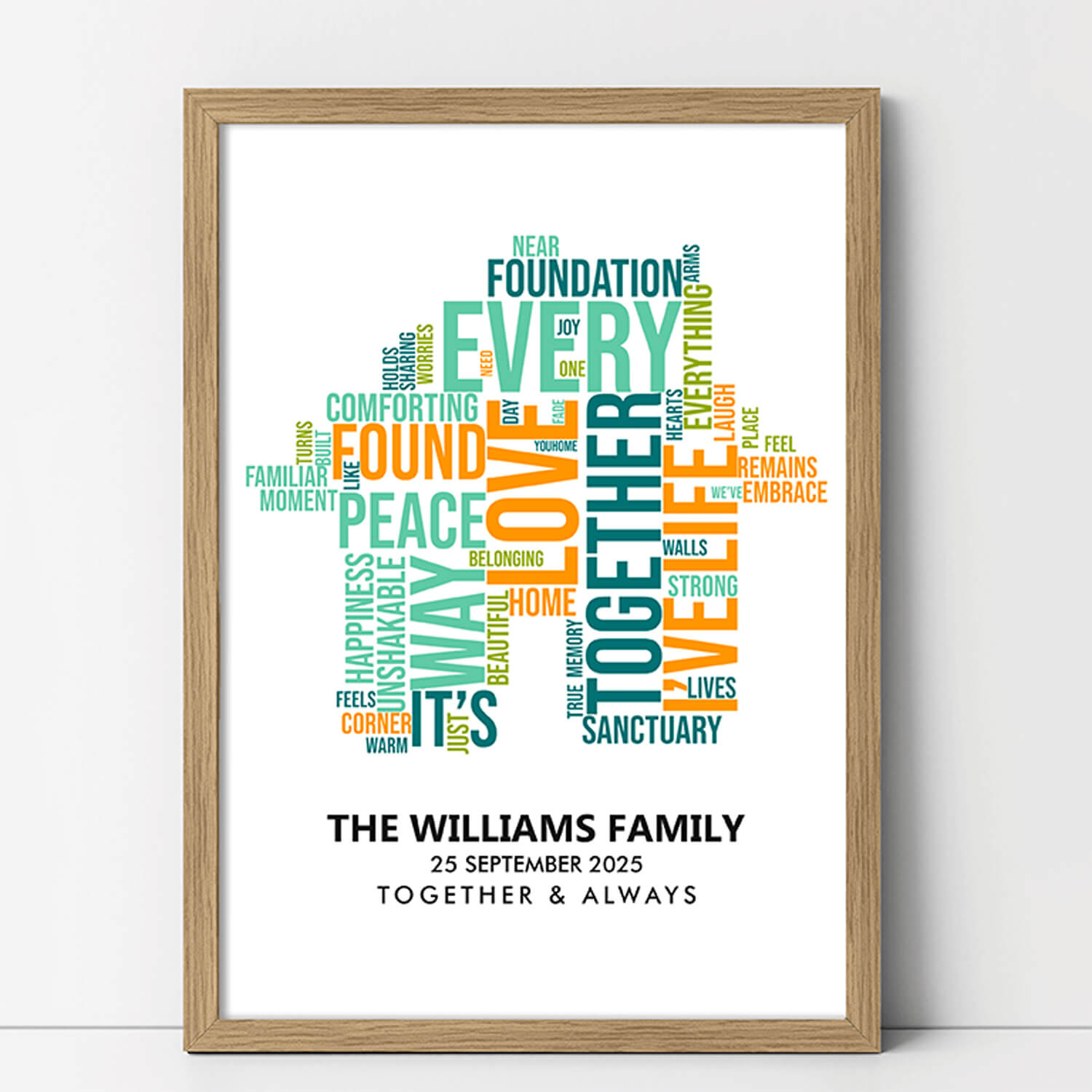 Home Word Cloud Print