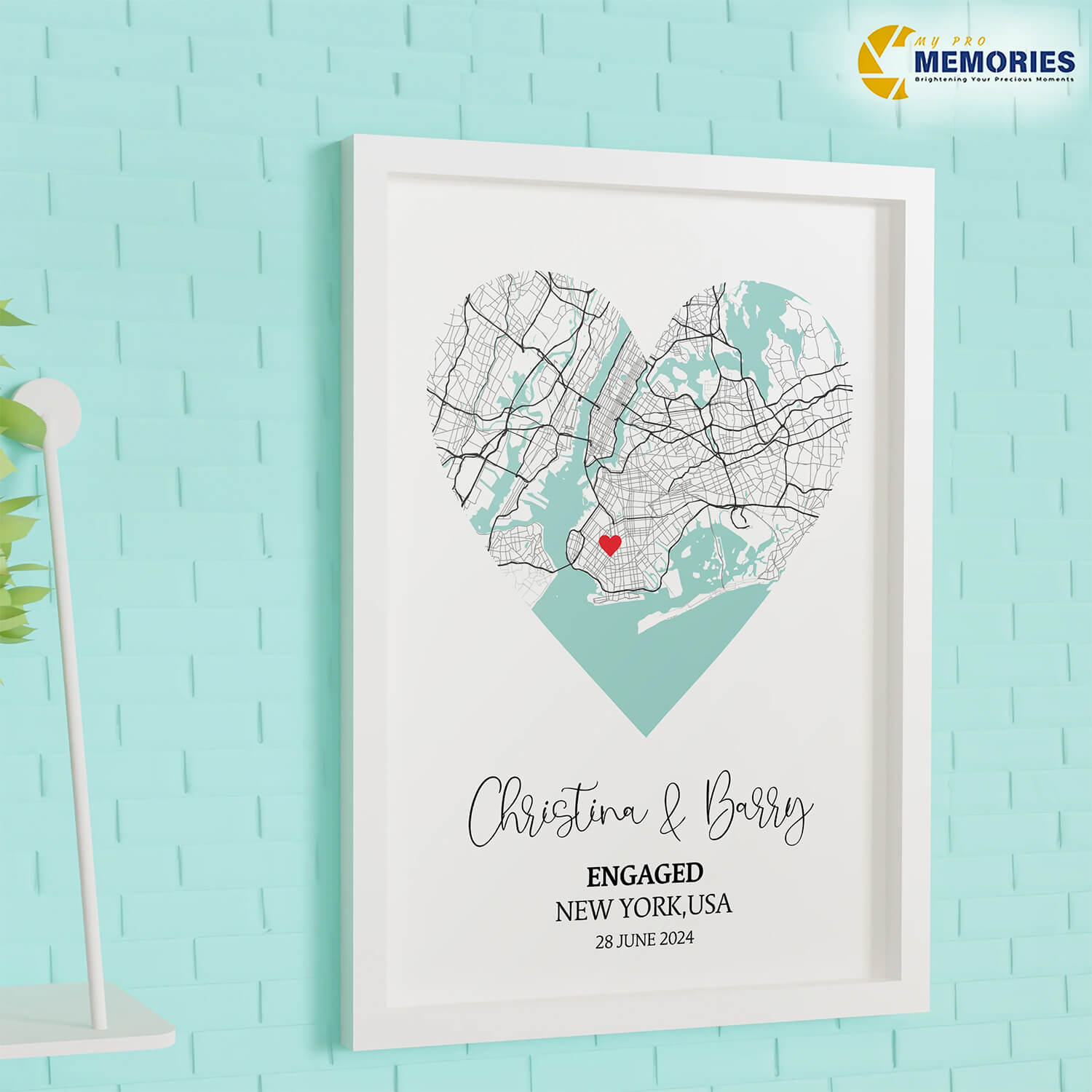 Personalized Heart Map portraits
