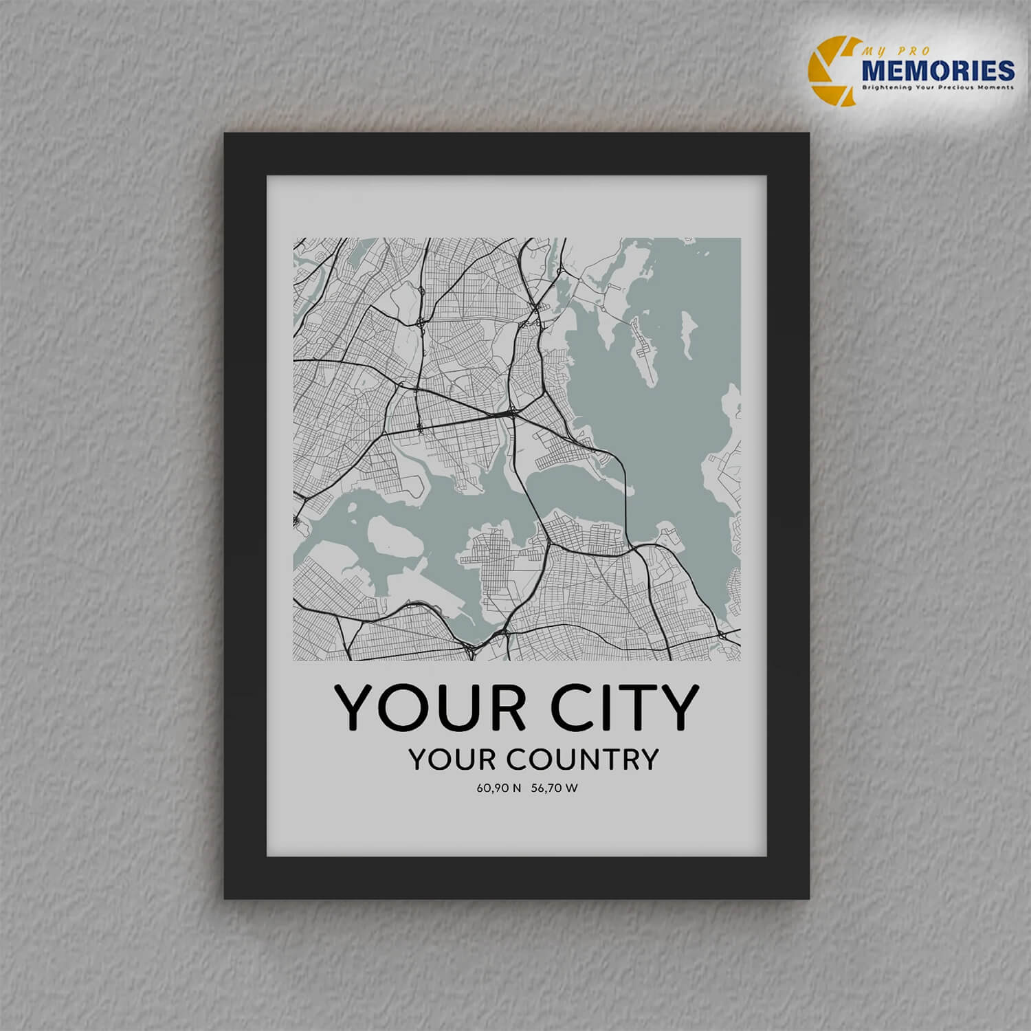 Custom Map Wall Art