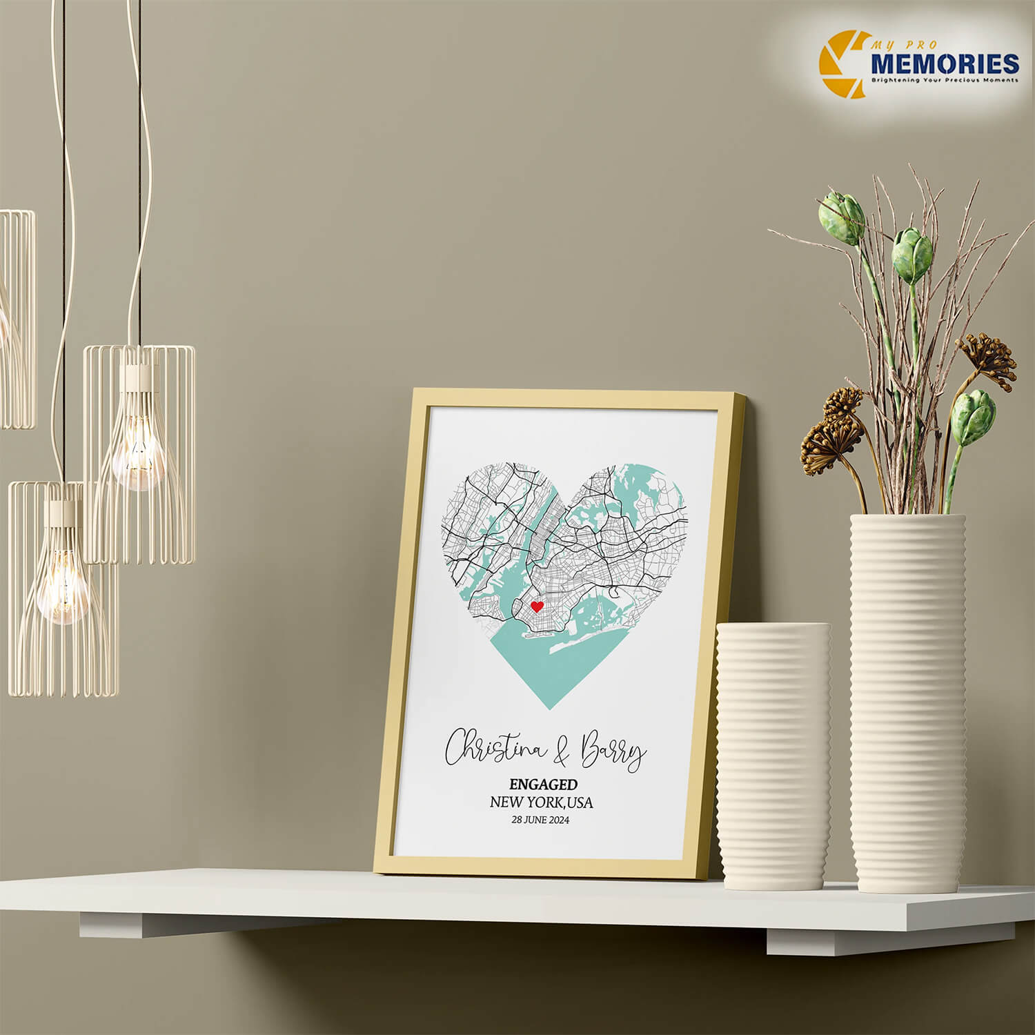 Personalized Heart Map portraits