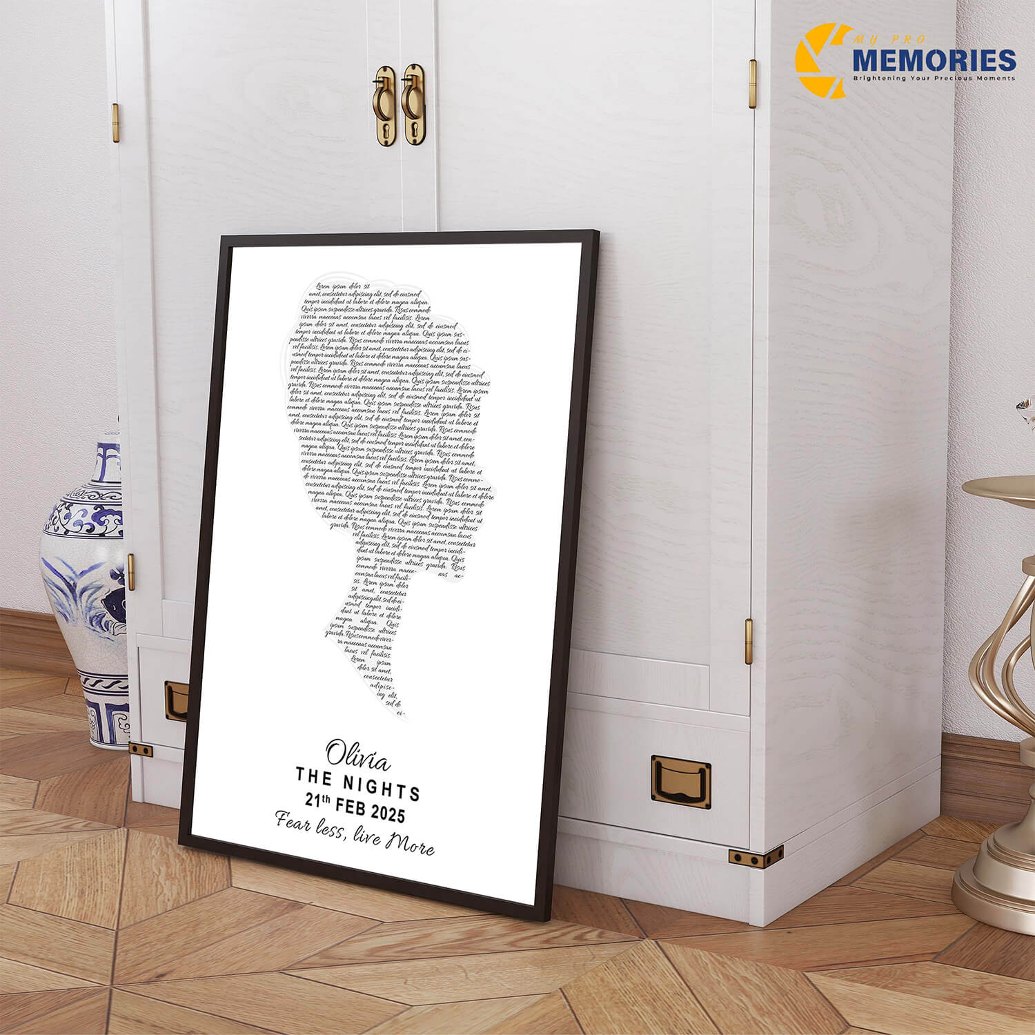 Custom Birthday Word Art Print