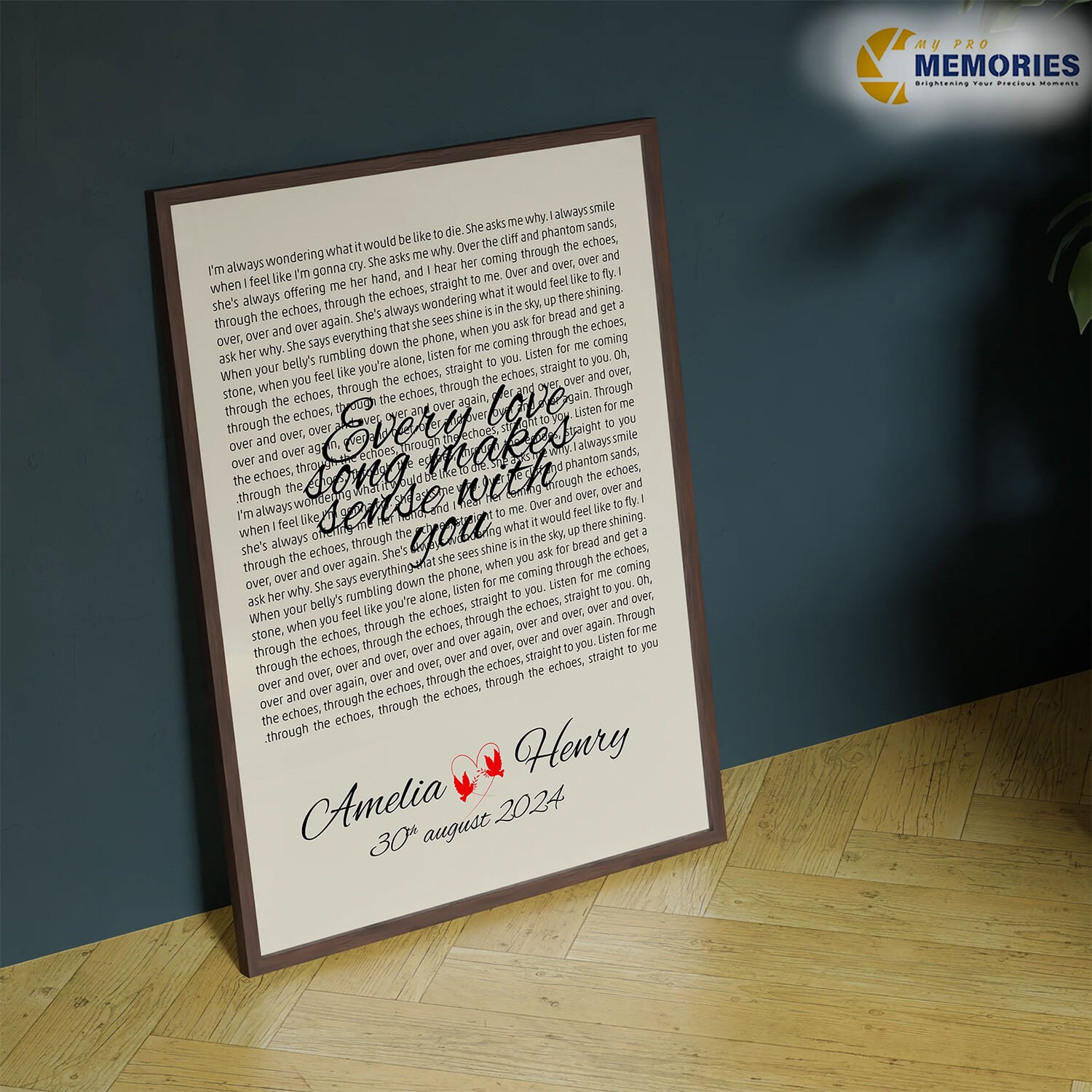 Romantic Word Art Poster