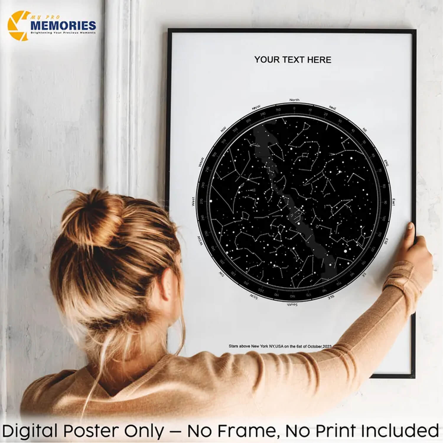 Custom Star Map Digital Print