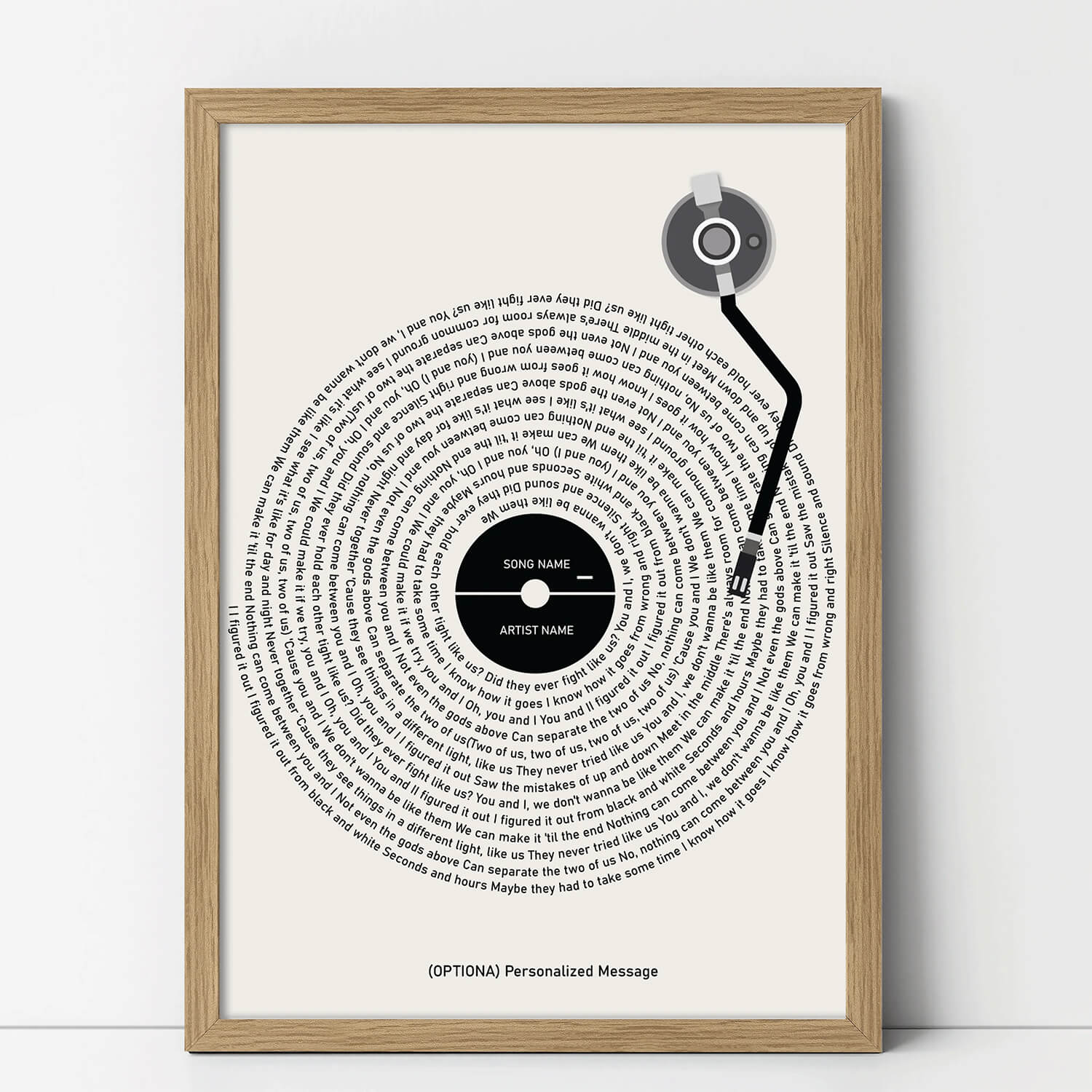 Framed Song Wall Art 