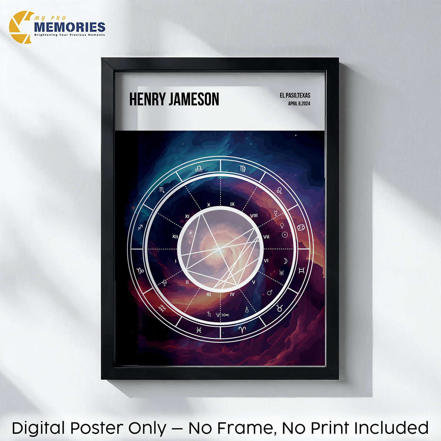 Custom Star Map Digital Print