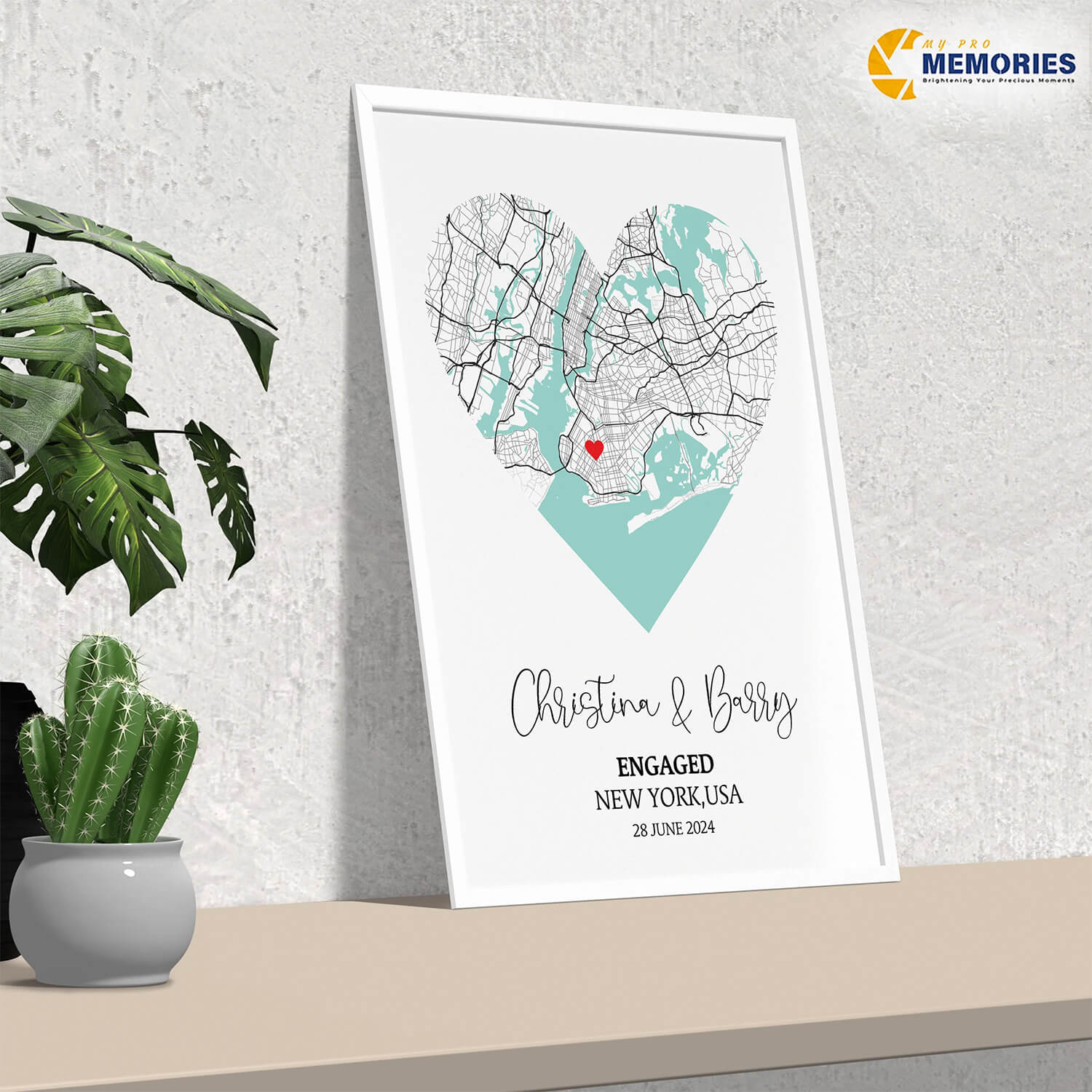 Personalized Heart Map portraits