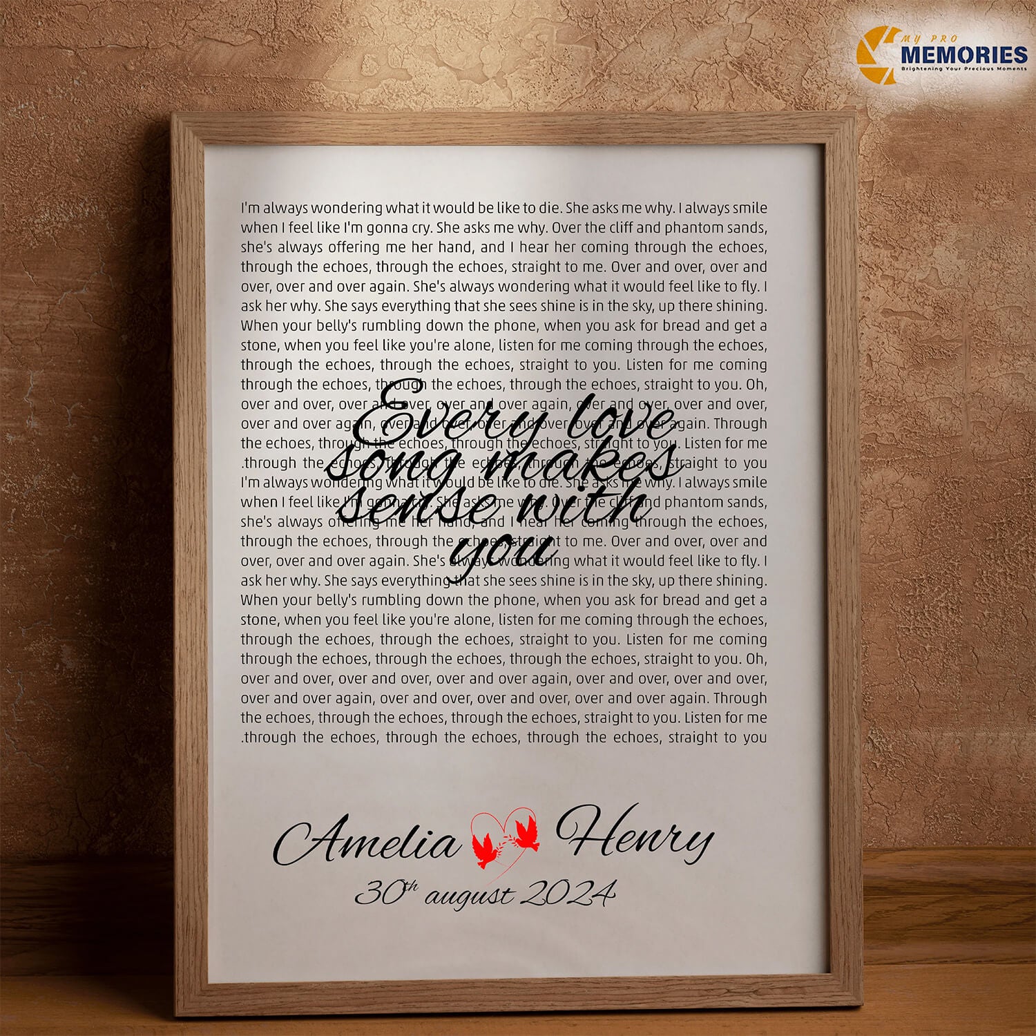 Romantic Word Art Poster