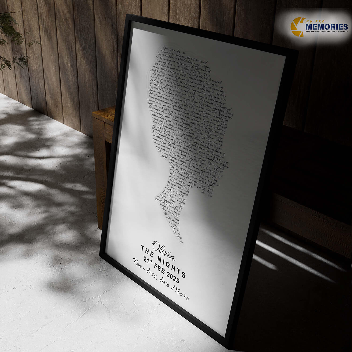 Custom Birthday Word Art Print