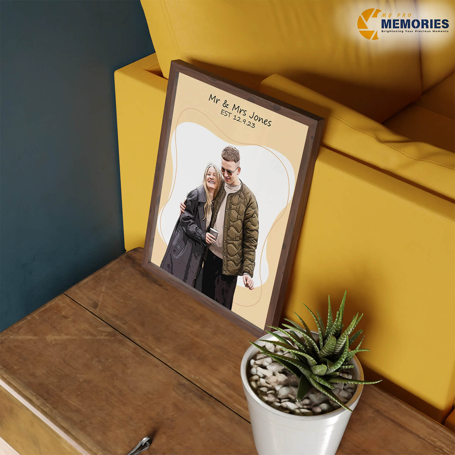 Oil Style couple Portrait