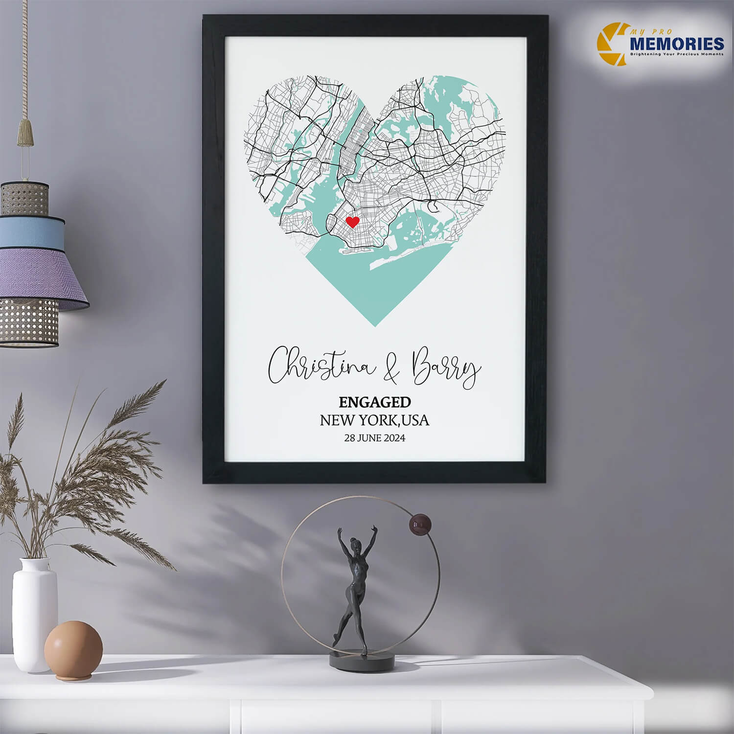 Personalized Heart Map portraits