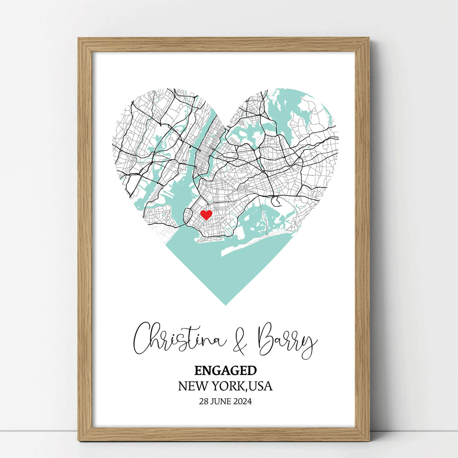 Personalized Heart Map portraits