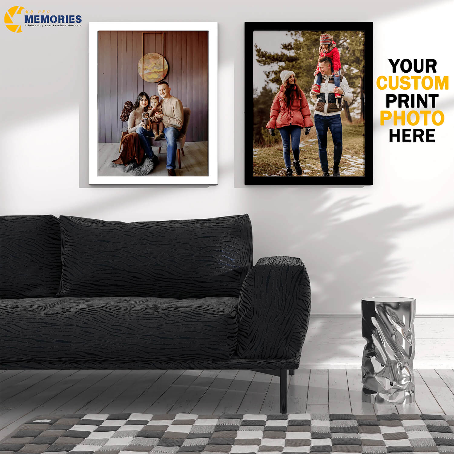 Custom Photo Poster with Frame – Printed from Your Picture