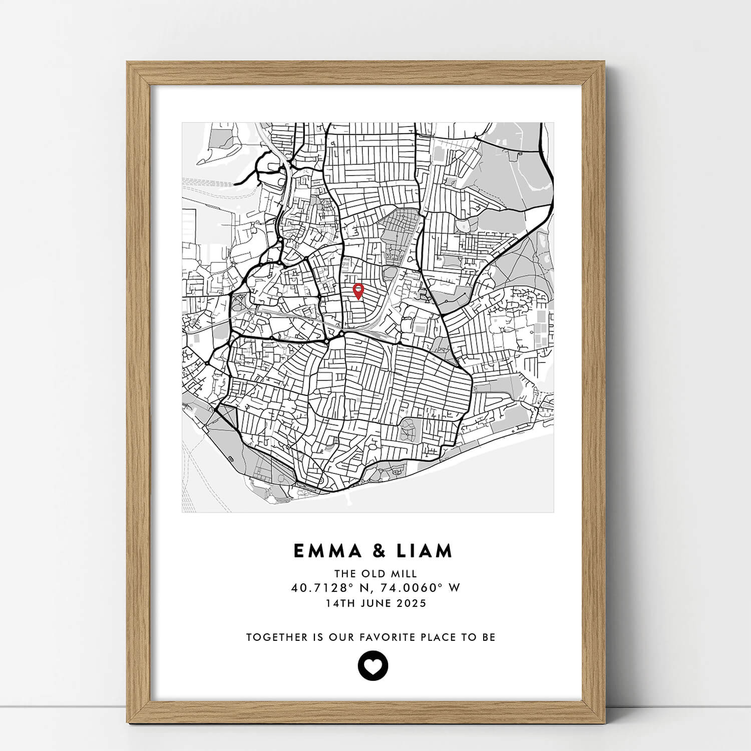 Custom Location Map Poster