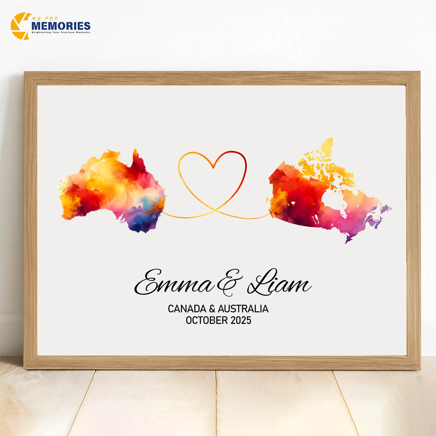 Long Distance Map Print